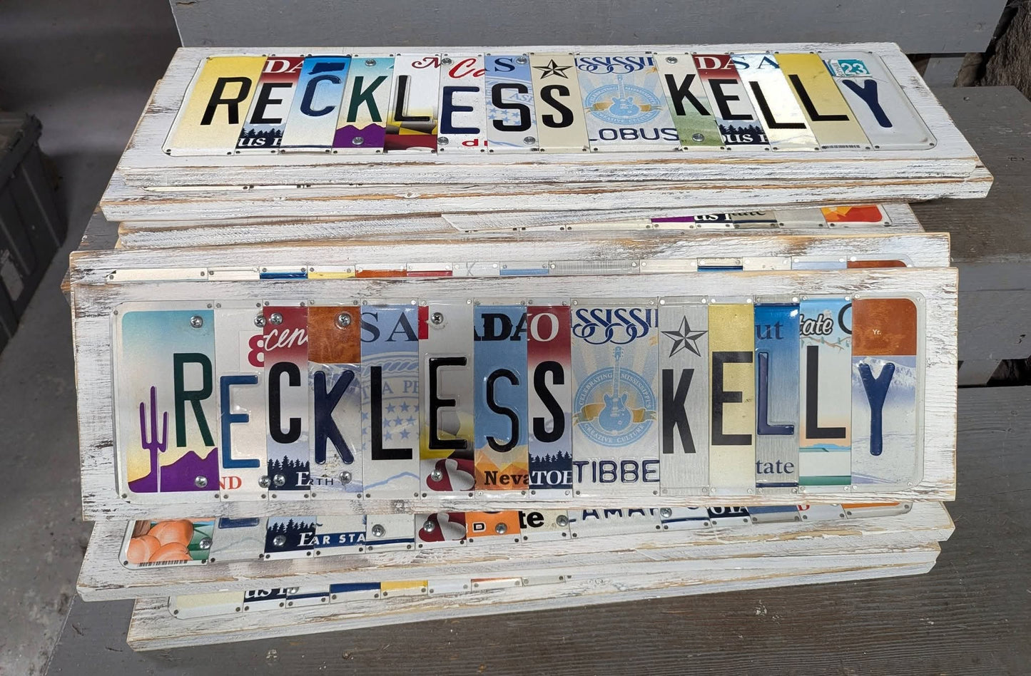 RK License Plate Sign