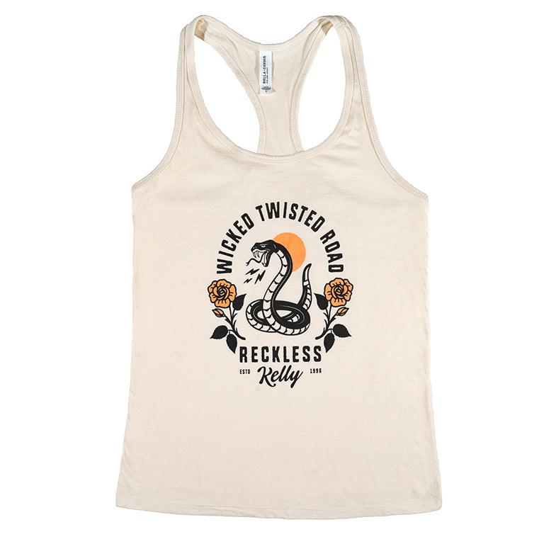 Wicked Twisted Rose Racerback