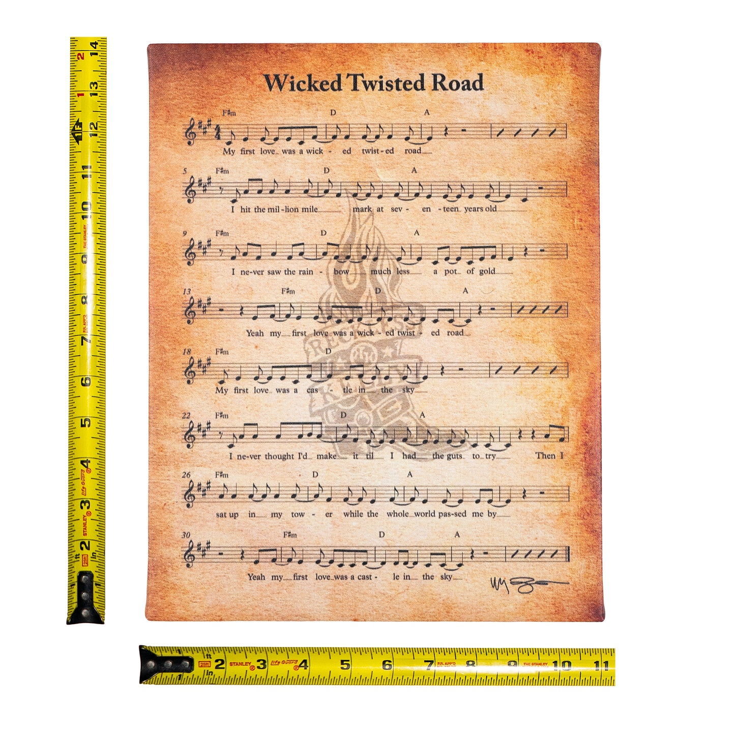 WTR Sheet Music Canvas