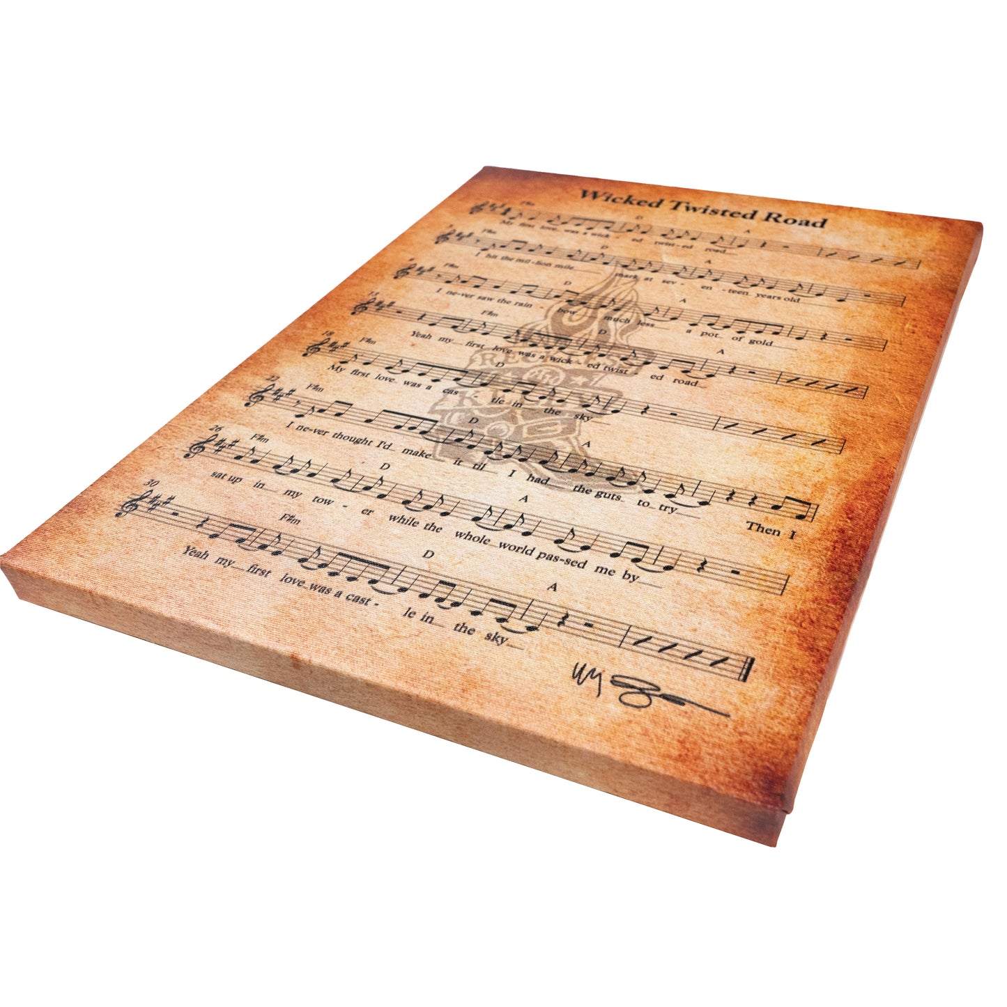 WTR Sheet Music Canvas