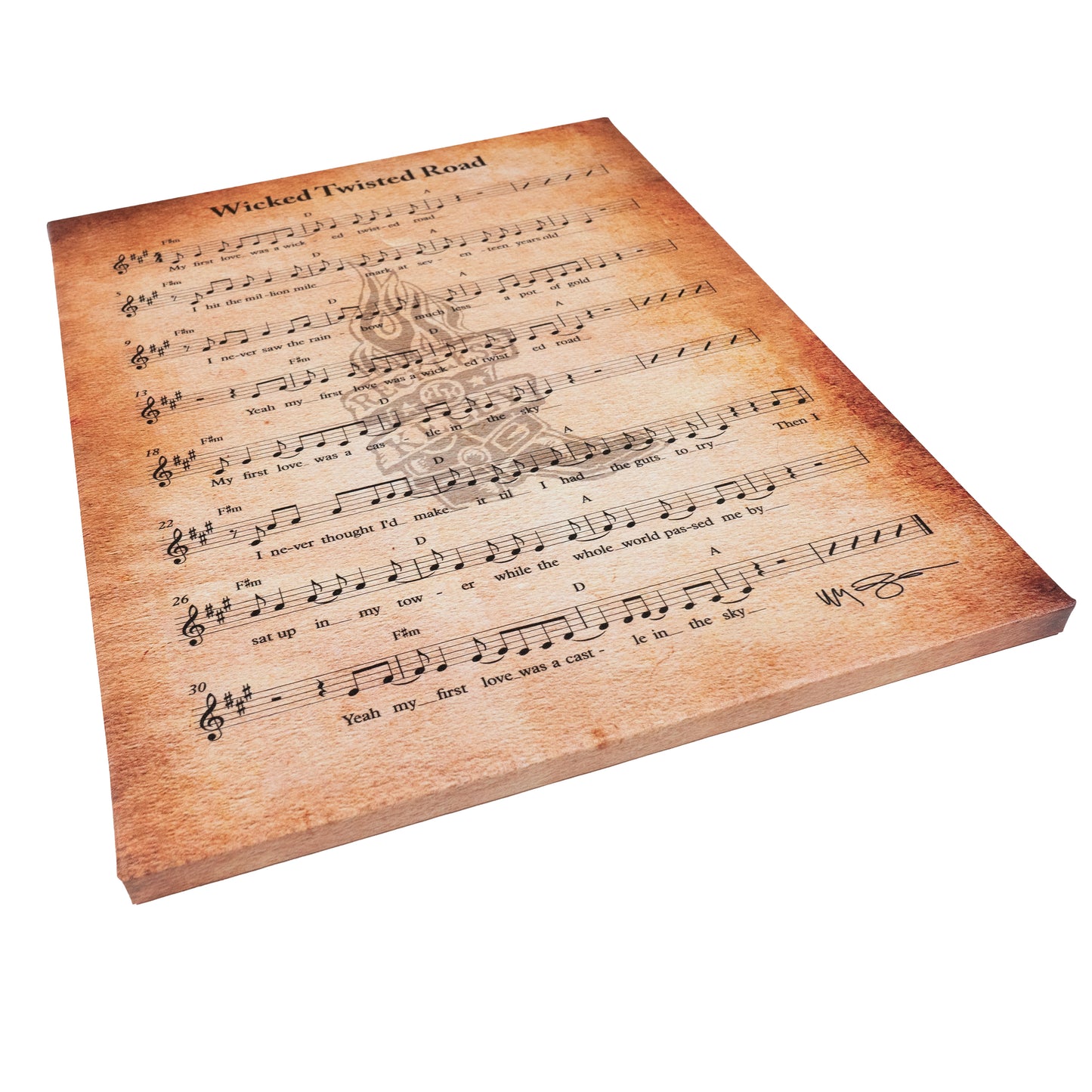 WTR Sheet Music Canvas