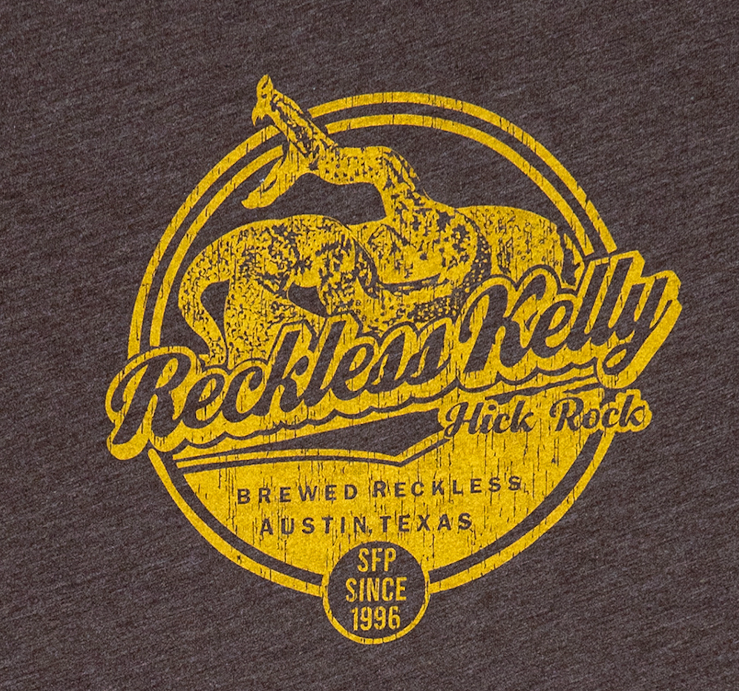 Brewed Reckless - ATX Brown Throwback Tee