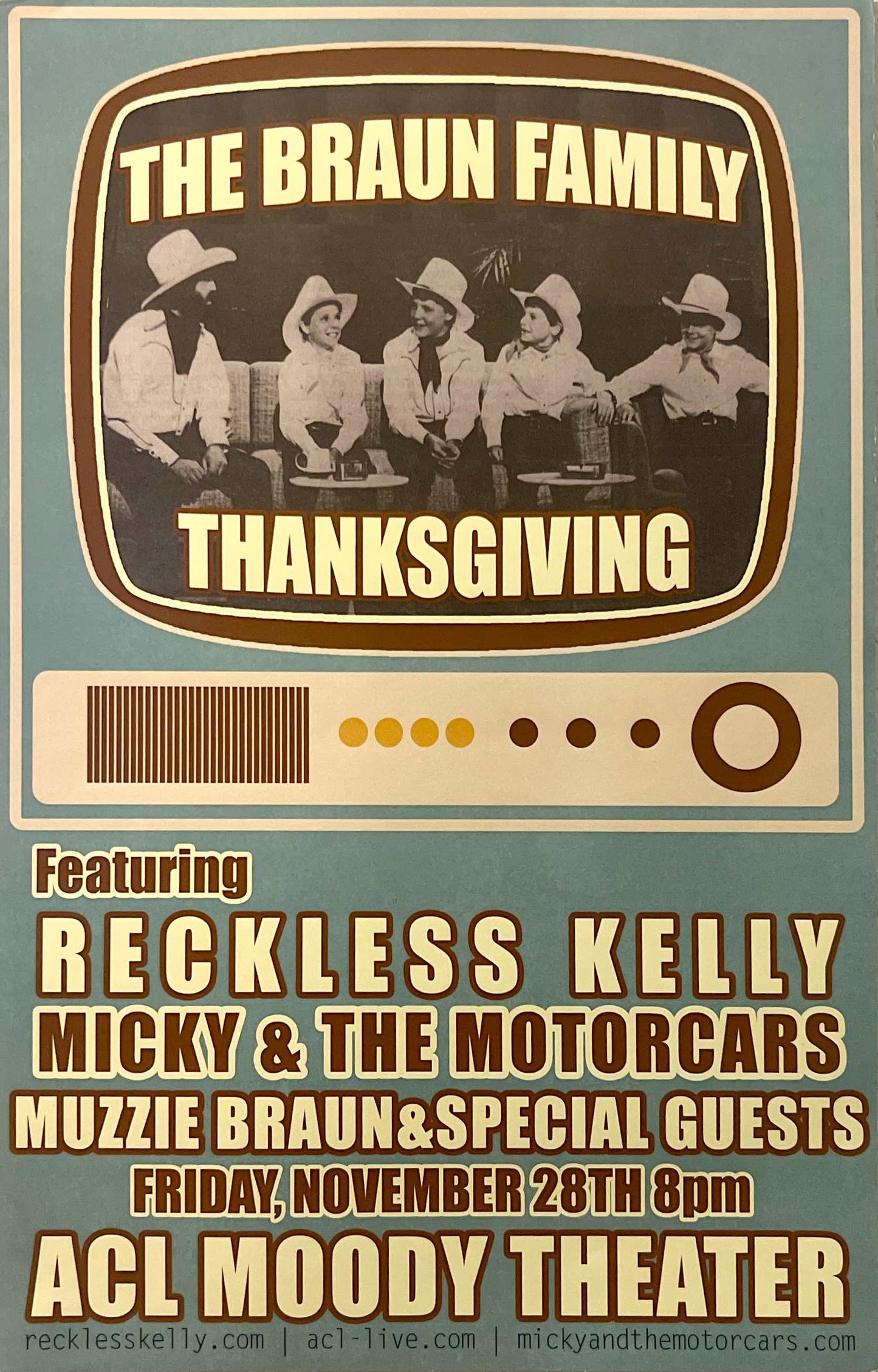 The Braun Family Thanksgiving (2014) Concert Poster