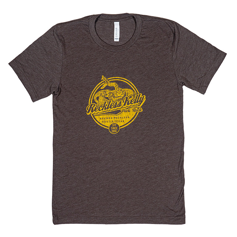 Brewed Reckless - ATX Brown Throwback Tee