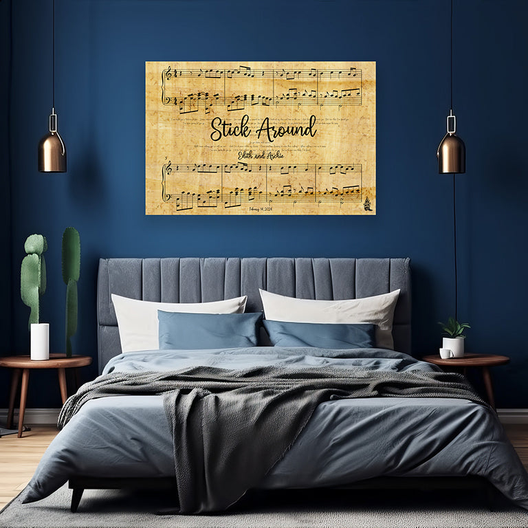 "Stick Around" Lyric Wall Art