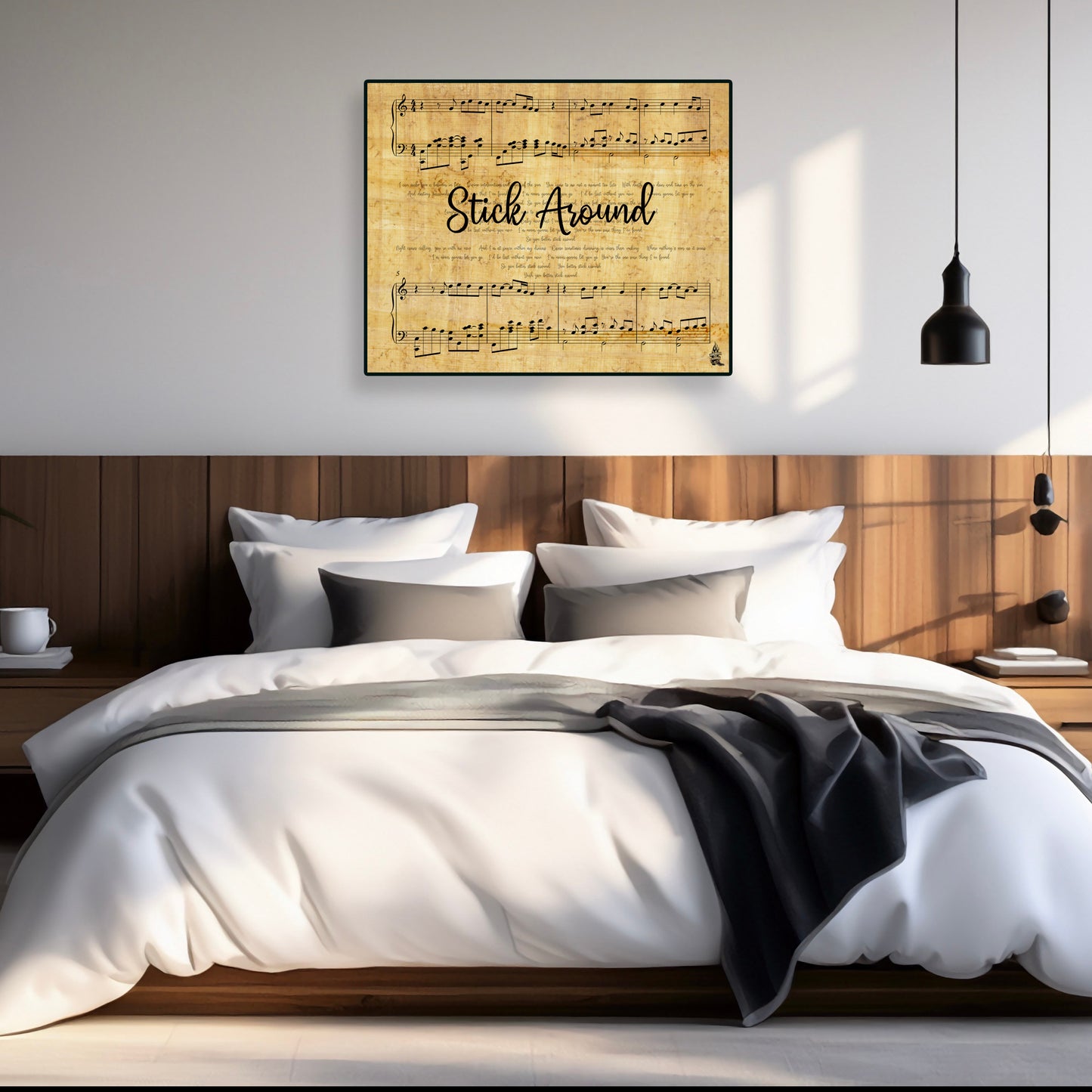 "Stick Around" Lyric Wall Art