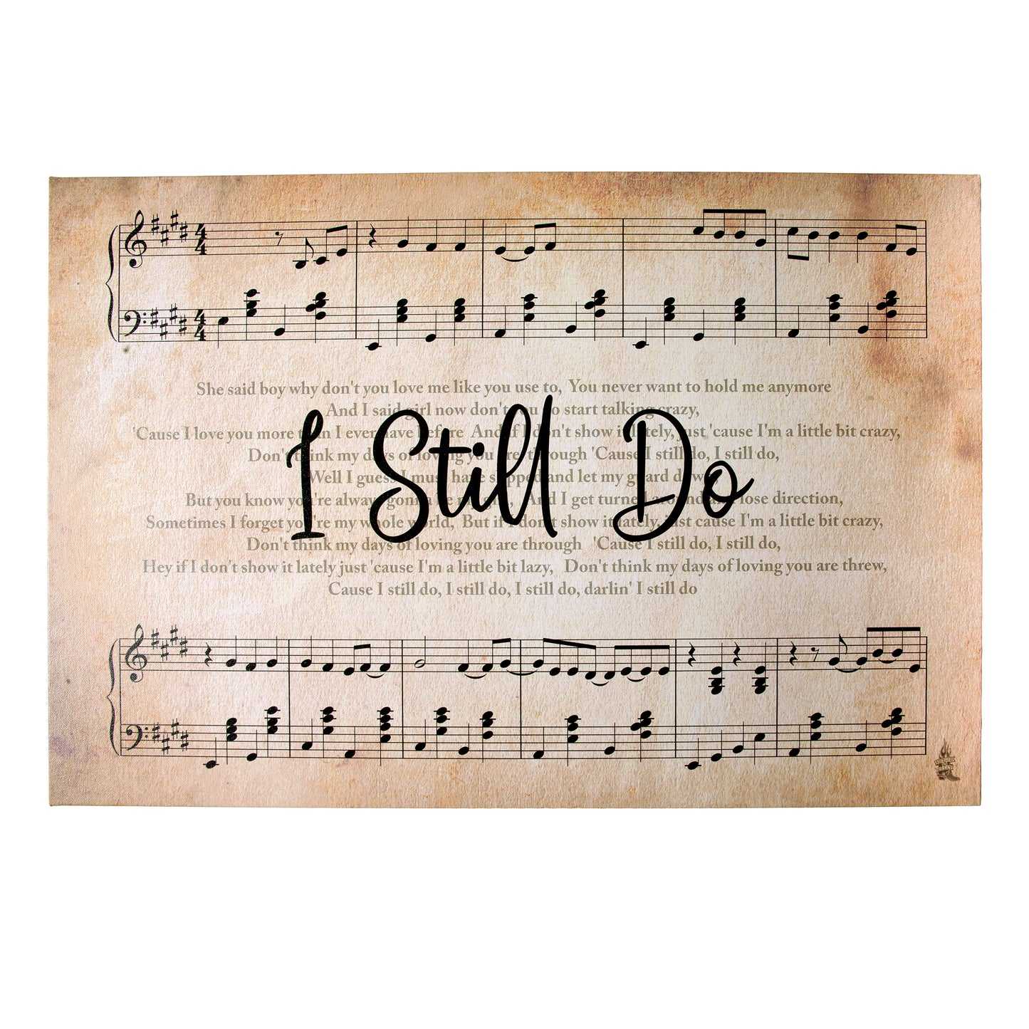 "I Still Do" Lyric Wall Art