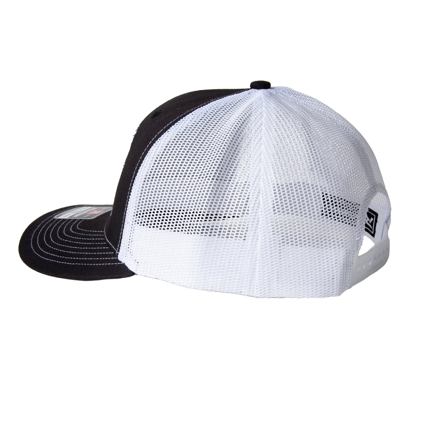 Burning Boot Black Trucker Cap
