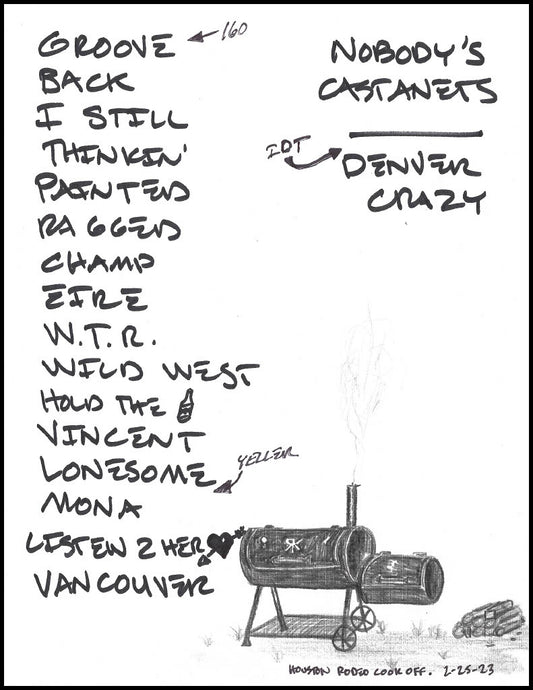 2023 Hand-Drawn Set Lists