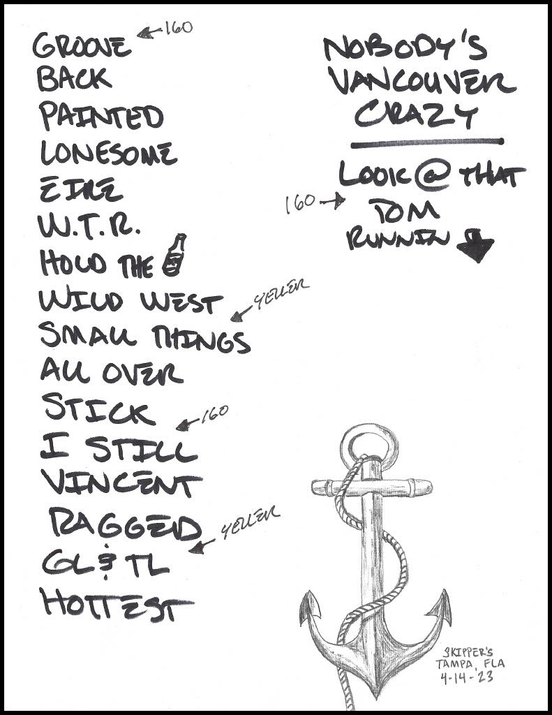 2023 Hand-Drawn Set Lists