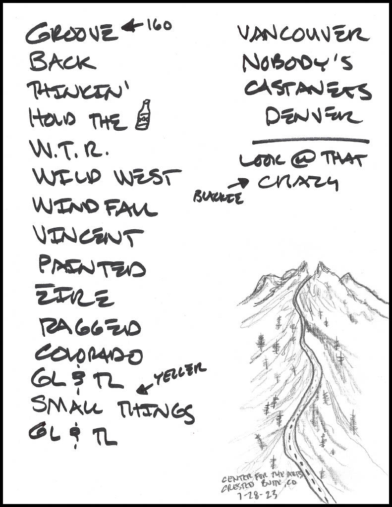 2023 Hand-Drawn Set Lists