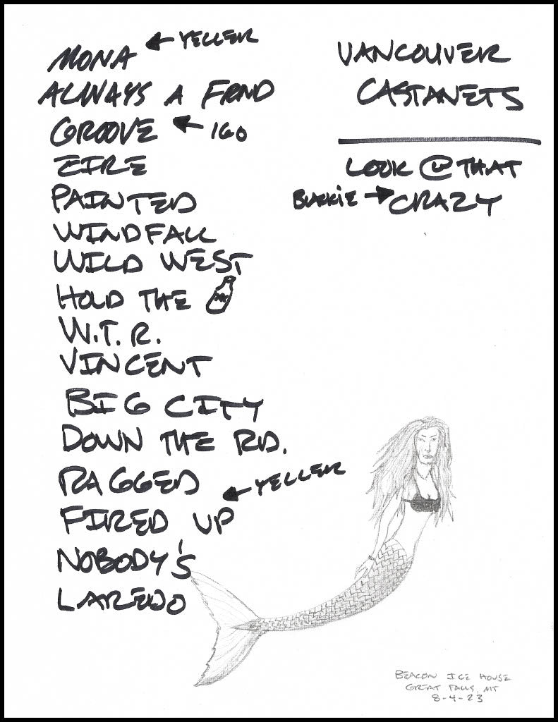 2023 Hand-Drawn Set Lists