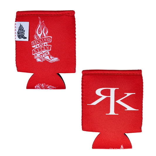 Red RK Boot Koozie