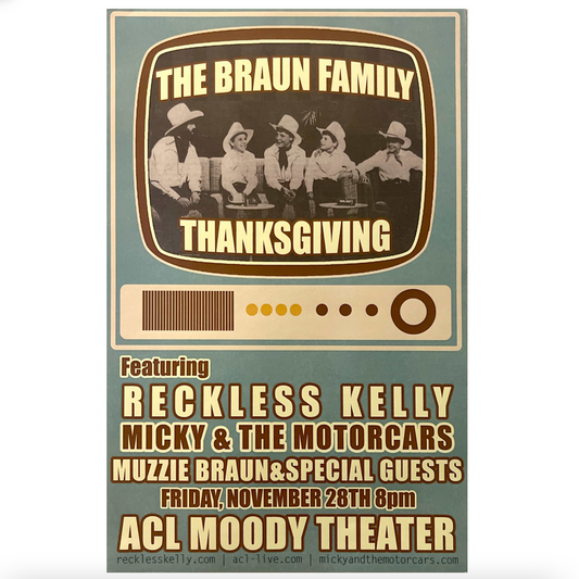 The Braun Family Thanksgiving (2014) Concert Poster