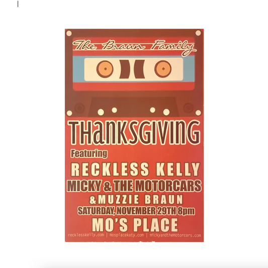 The Braun Family Thanksgiving (2015) Concert Poster