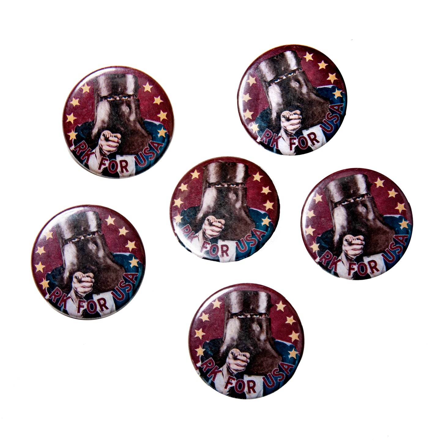 RK For USA Pin-Back Button