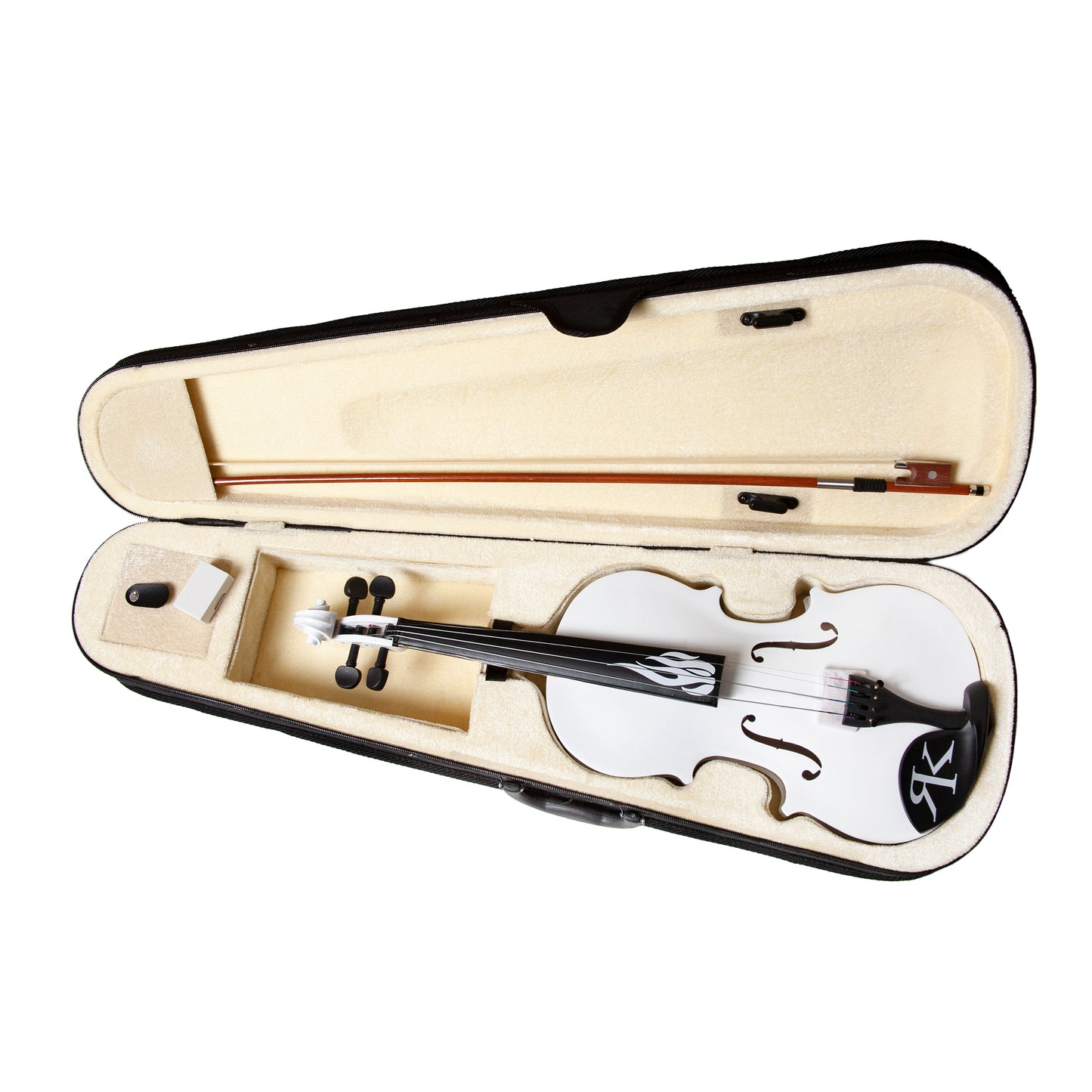 Flame Fiddle White w/ Case - Autographed by RK