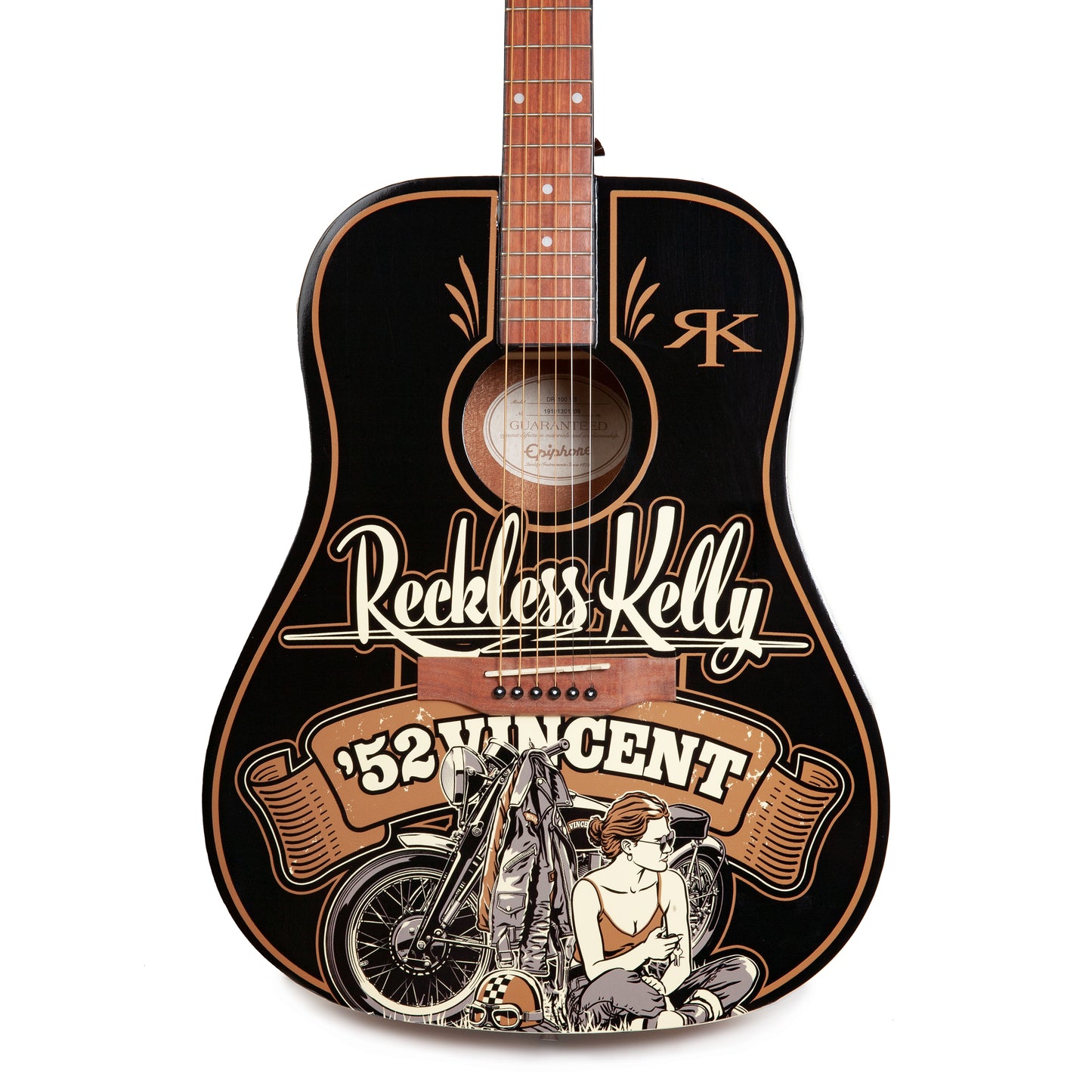 52 Vincent Guitar  - AUTOGRAPHED BY RECKLESS KELLY