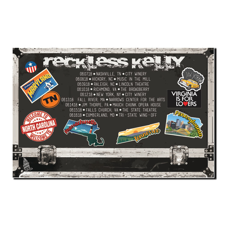 Reckless Road Case Tour Poster (2018)