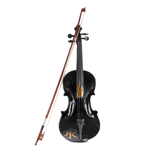 Flame  Fiddle Black w/ Case