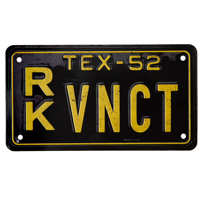 52 Vincent Motorcycle License Plate Sticker
